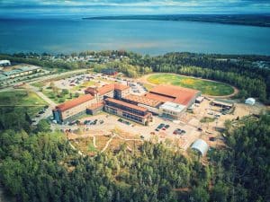 Cégep de Baie-Comeau - Vue aérienne